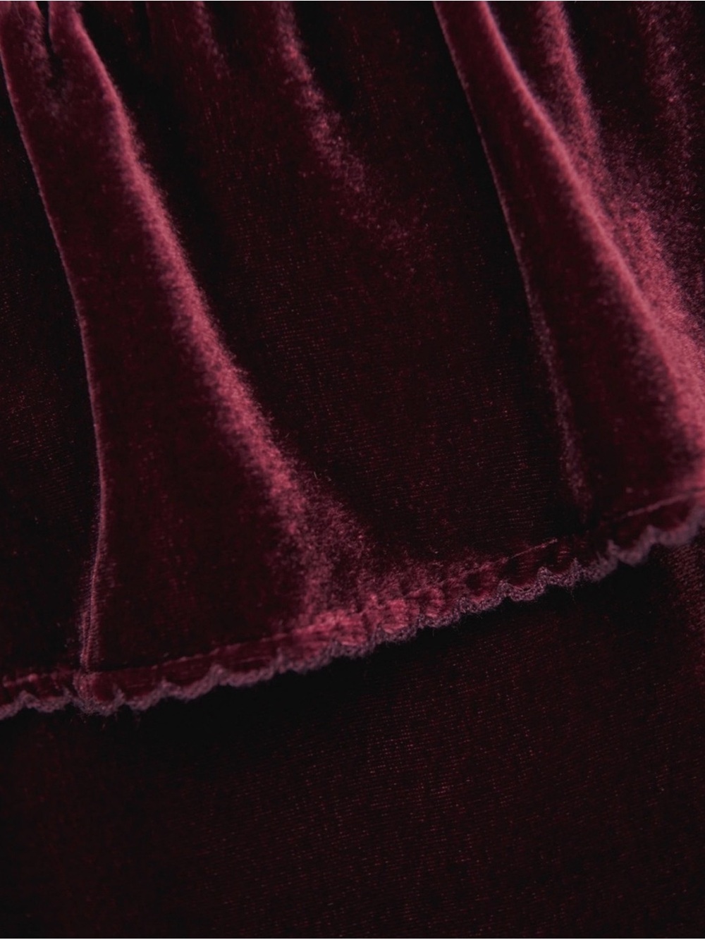 Reformation Felda Velvet Dress in Prune - Picture 5 of 5